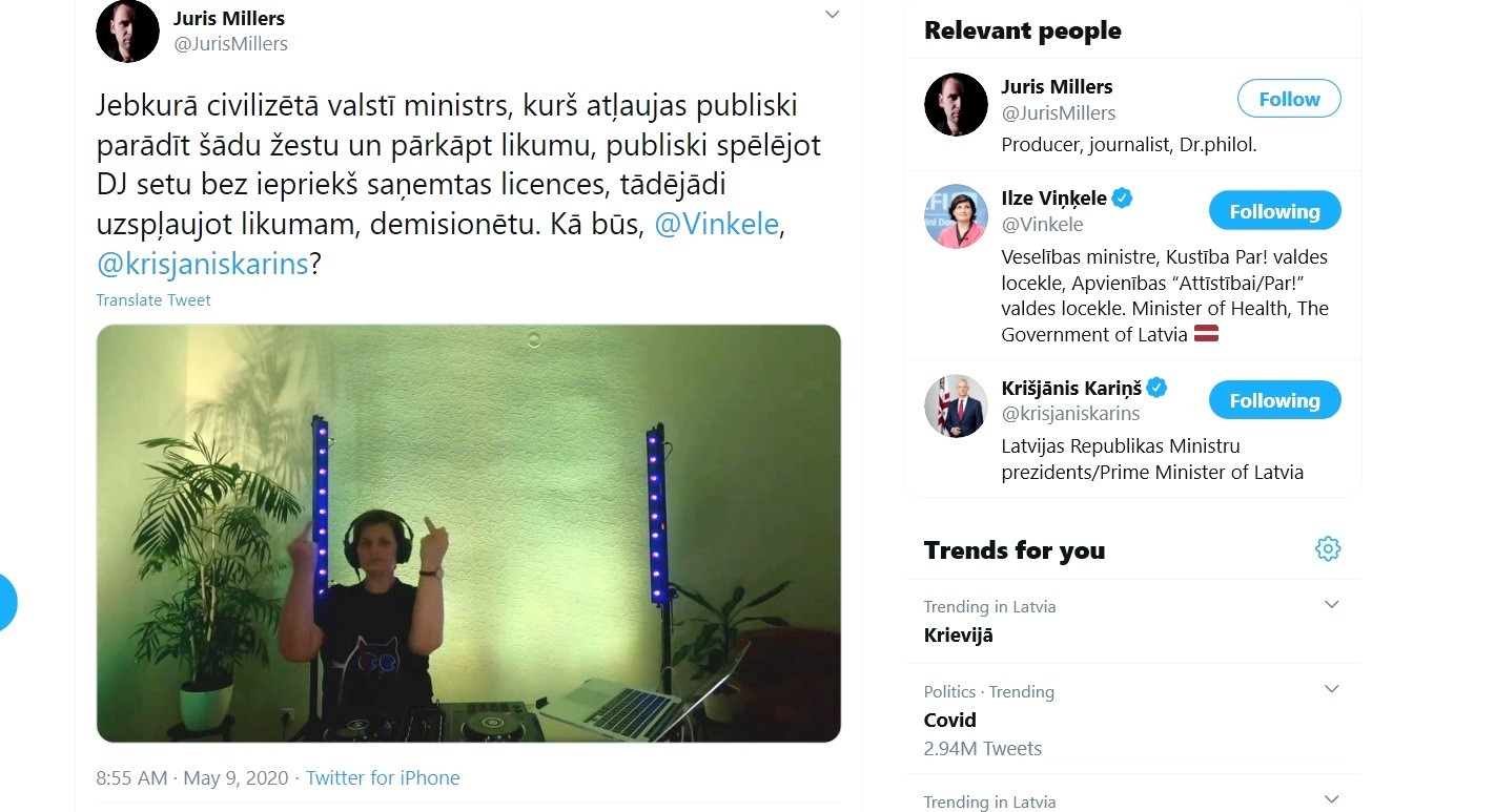 Lūk, augstākās klases ētika! Veselības ministre Viņķele publiski tautai parāda dubulto FUCK YOU. FOTO/VIDEO (Bilde 2)