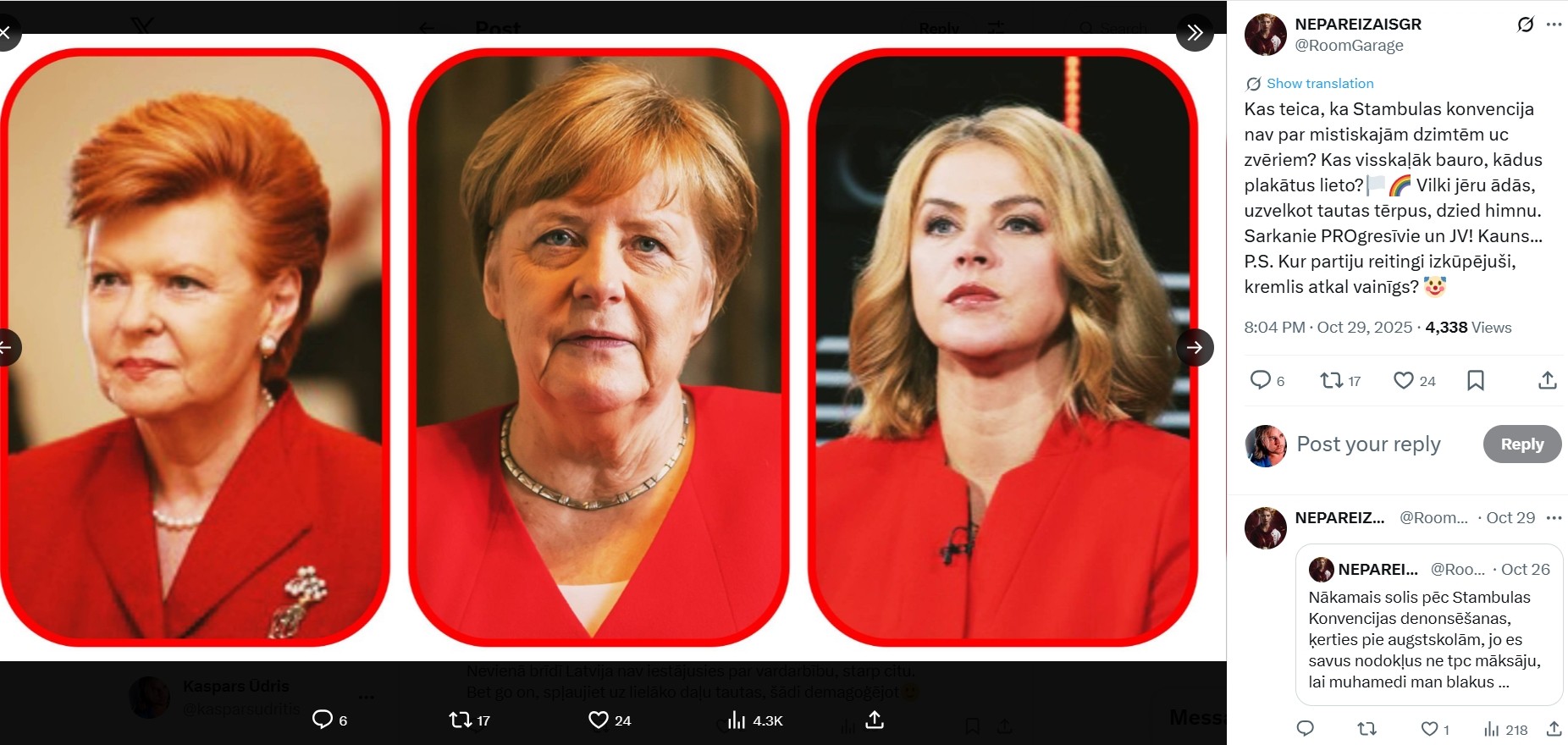 14 gadīgiem pusaudžiem vairs nedrīkstēs mācīt, kā viņi var kļūt par gejiem un transgenderiem! Saeima izstājas no Stambulas konvencijas (Bilde 2)